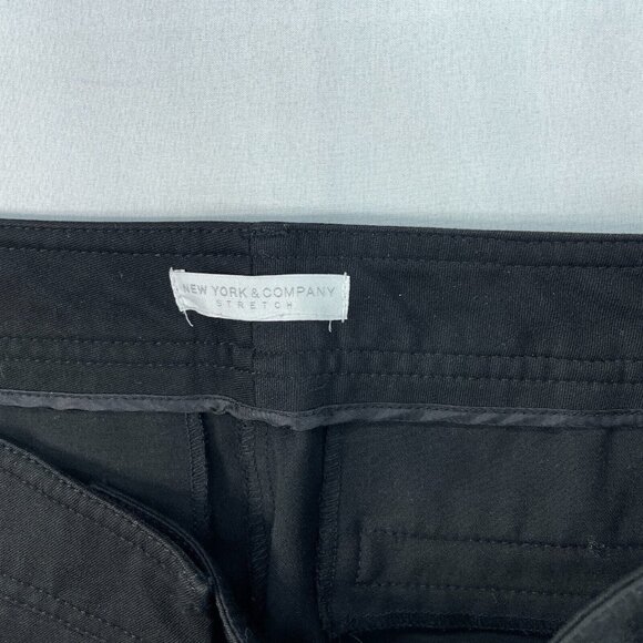 New York and Co Dress Pants Womens size 10 Black Slim Ankle Leg Stretch Career - Picture 3 of 8
